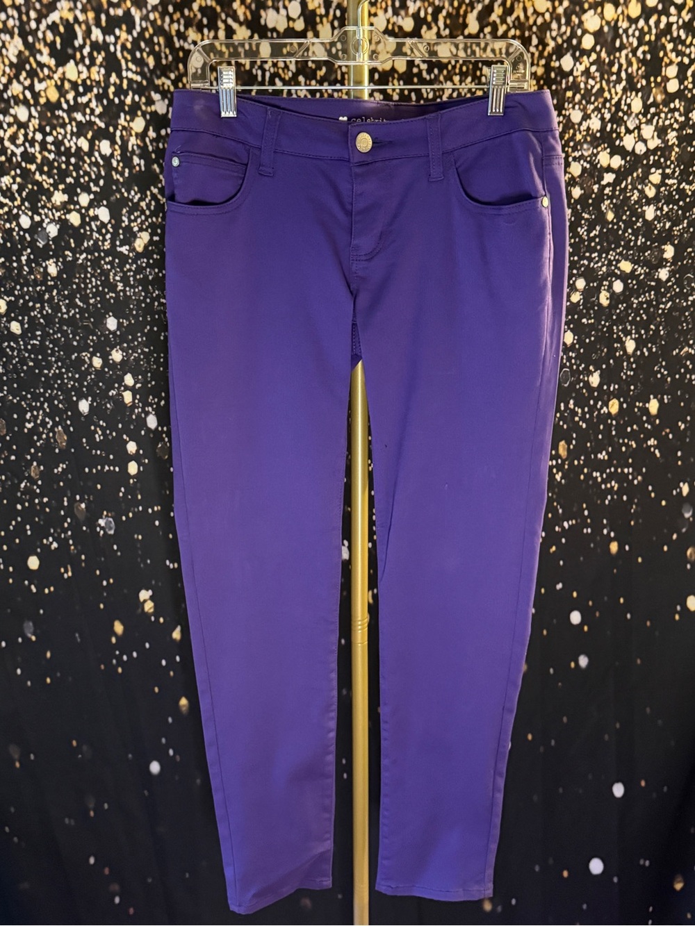 Celebrity Pink Straight Leg Purple Jeans-Size 11